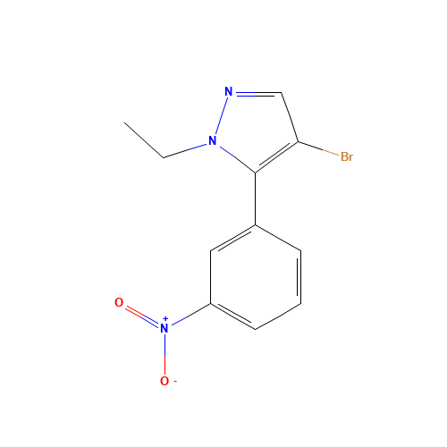 4-bromo-1-ethyl-5-(3-nitrophenyl)pyrazole (CAS: 945865-13-4) - Related Chemical Product