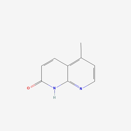 5-methyl-1H-1,8-naphthyridin-2-one (CAS: 33760-80-4) - Chemical Structure and Molecular Formula 