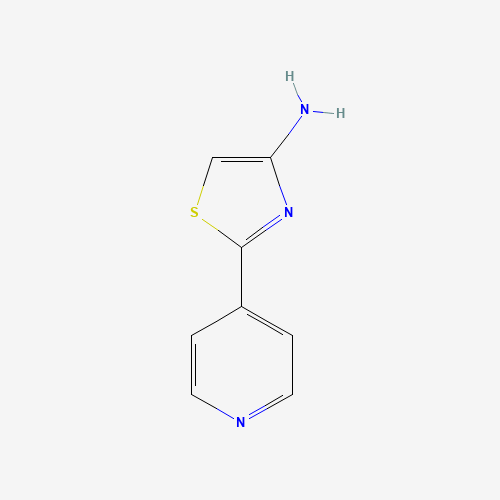 2-pyridin-4-yl-1,3-thiazol-4-amine (CAS: 89401-67-2) - Chemical Structure and Molecular Formula 