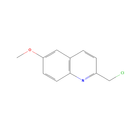 2-(chloromethyl)-6-methoxyquinoline (CAS: 141770-91-4) - Chemical Structure and Molecular Formula 
