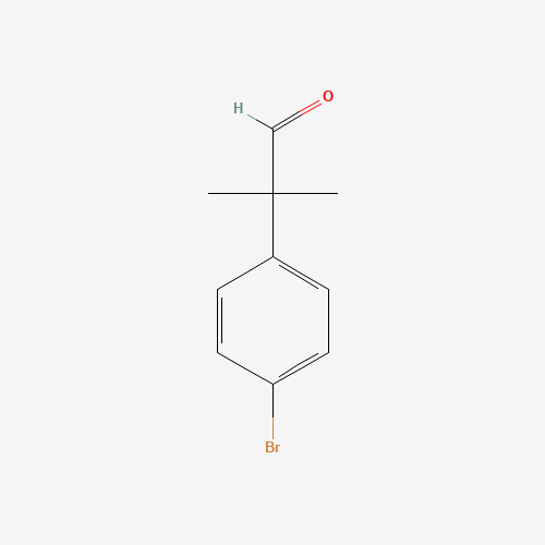 2-(4-bromophenyl)-2-methylpropanal chemical structure 2-(4-bromophenyl)-2-methylpropanal (CAS: 32454-16-3) - Chemical Structure and Molecular Formula