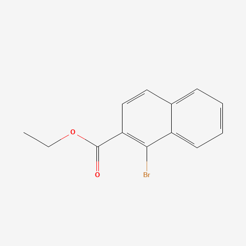 ethyl 1-bromonaphthalene-2-carboxylate (CAS: 773134-84-2) - Chemical Structure and Molecular Formula 