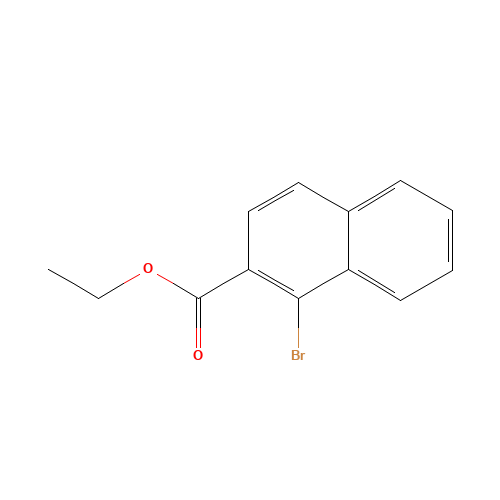 ethyl 1-bromonaphthalene-2-carboxylate (CAS: 773134-84-2) - Chemical Structure and Molecular Formula 