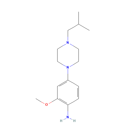 2-methoxy-4-[4-(2-methylpropyl)piperazin-1-yl]aniline (CAS: 1116229-03-8) - Related Chemical Product