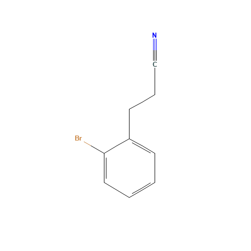 3-(2-bromophenyl)propanenitrile (CAS: 61698-07-5) - Chemical Structure and Molecular Formula 