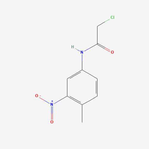 2-chloro-N-(4-methyl-3-nitrophenyl)acetamide (CAS: 329208-82-4) - Chemical Structure and Molecular Formula 