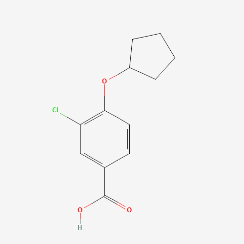 3-chloro-4-cyclopentyloxybenzoic acid (CAS: 161622-22-6) - Related Chemical Product
