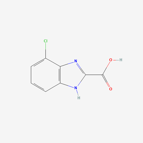 4-chloro-1H-benzimidazole-2-carboxylic acid (CAS: 1263062-06-1) - Chemical Structure and Molecular Formula 
