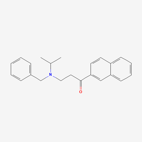 3-[benzyl(propan-2-yl)amino]-1-naphthalen-2-ylpropan-1-one (CAS: 273727-89-2) - Chemical Structure and Molecular Formula 