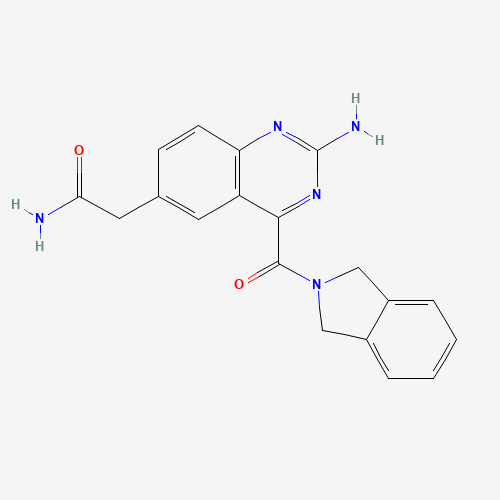 2-[2-amino-4-(1,3-dihydroisoindole-2-carbonyl)quinazolin-6-yl]acetamide (CAS: 1309088-33-2) - Related Chemical Product