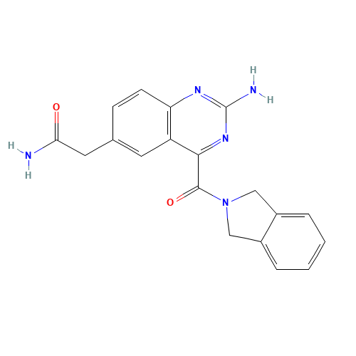 2-[2-amino-4-(1,3-dihydroisoindole-2-carbonyl)quinazolin-6-yl]acetamide (CAS: 1309088-33-2) - Related Chemical Product