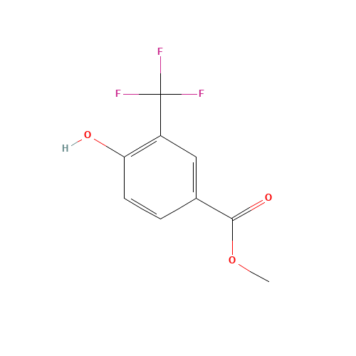 methyl 4-hydroxy-3-(trifluoromethyl)benzoate (CAS: 115933-50-1) - Chemical Structure and Molecular Formula 