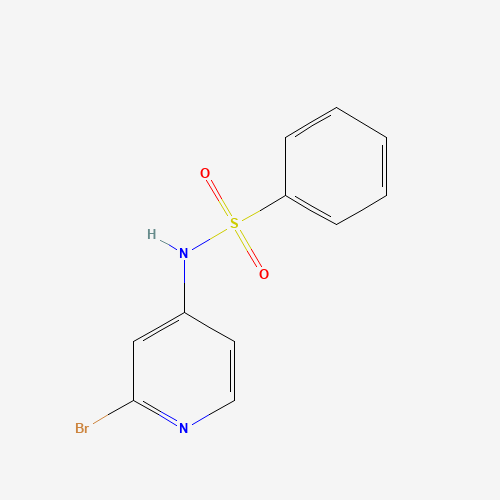 N-(2-bromopyridin-4-yl)benzenesulfonamide (CAS: 887310-21-6) - Chemical Structure and Molecular Formula 