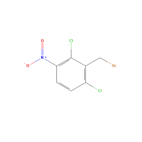 2-(bromomethyl)-1,3-dichloro-4-nitrobenzene (CAS: 83141-02-0) - Chemical Structure and Molecular Formula 