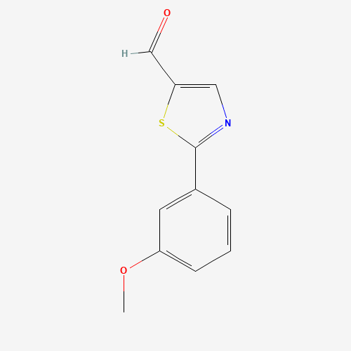 2-(3-methoxyphenyl)-1,3-thiazole-5-carbaldehyde (CAS: 915923-79-4) - Chemical Structure and Molecular Formula 