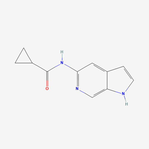 N-(1H-pyrrolo[2,3-c]pyridin-5-yl)cyclopropanecarboxamide (CAS: 1415124-72-9) - Chemical Structure and Molecular Formula 