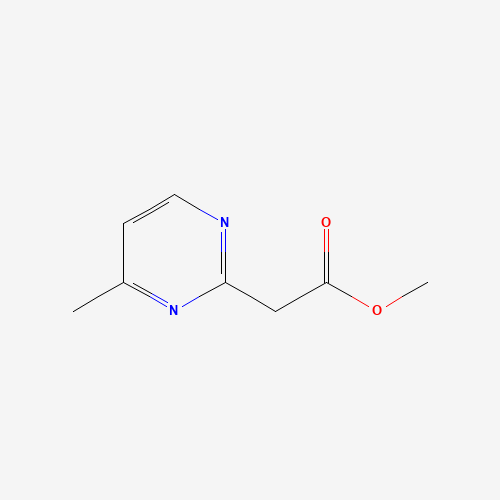 methyl 2-(4-methylpyrimidin-2-yl)acetate (CAS: 66621-75-8) - Chemical Structure and Molecular Formula 