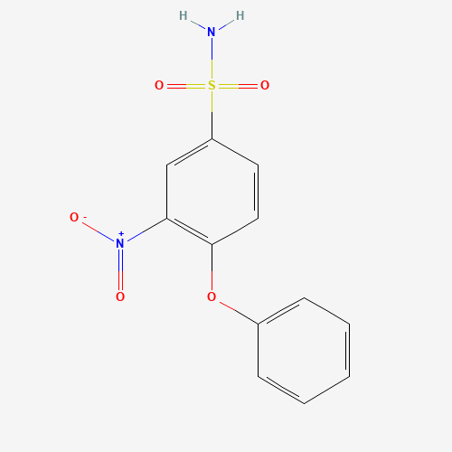 3-nitro-4-phenoxybenzenesulfonamide (CAS: 104272-71-1) - Chemical Structure and Molecular Formula 