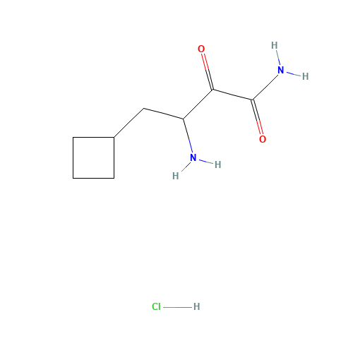 3-amino-4-cyclobutyl-2-oxobutanamide;hydrochloride (CAS: 817169-86-1) - Chemical Structure and Molecular Formula 