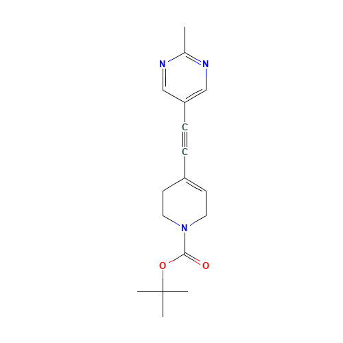 tert-butyl 4-[2-(2-methylpyrimidin-5-yl)ethynyl]-3,6-dihydro-2H-pyridine-1-carboxylate (CAS: 873331-71-6) - Related Chemical Product
