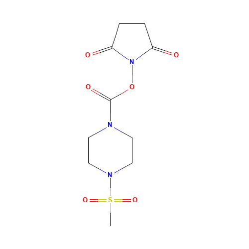 (2,5-dioxopyrrolidin-1-yl) 4-methylsulfonylpiperazine-1-carboxylate (CAS: 1460033-36-6) - Related Chemical Product
