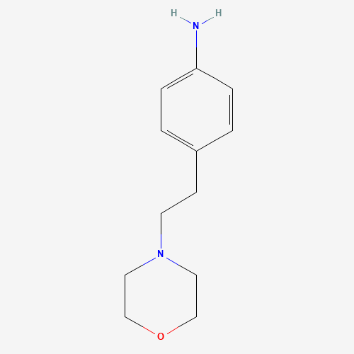4-(2-morpholin-4-ylethyl)aniline (CAS: 262368-47-8) - Chemical Structure and Molecular Formula 
