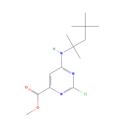 methyl 2-chloro-6-(2,4,4-trimethylpentan-2-ylamino)pyrimidine-4-carboxylate (CAS: 1365838-64-7) - Related Chemical Product