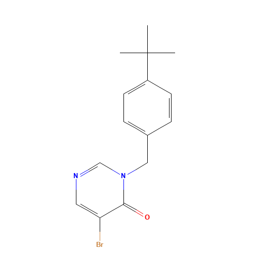 5-bromo-3-[(4-tert-butylphenyl)methyl]pyrimidin-4-one (CAS: 960298-82-2) - Related Chemical Product