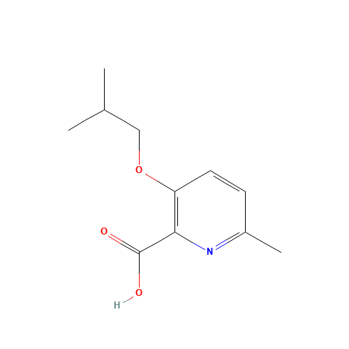 6-methyl-3-(2-methylpropoxy)pyridine-2-carboxylic acid (CAS: 1233520-11-0) - Related Chemical Product