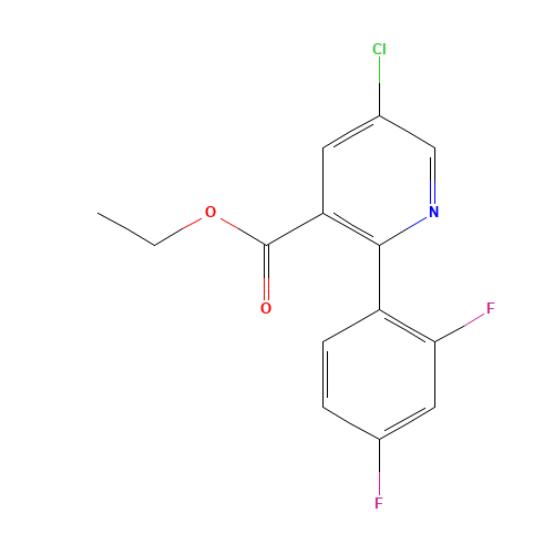 ethyl 5-chloro-2-(2,4-difluorophenyl)pyridine-3-carboxylate (CAS: 1215772-89-6) - Related Chemical Product