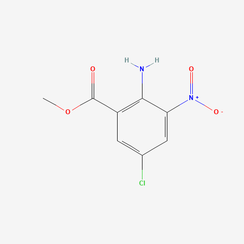 methyl 2-amino-5-chloro-3-nitrobenzoate (CAS: 84228-49-9) - Chemical Structure and Molecular Formula 