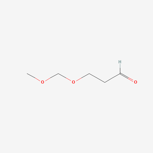 3-(methoxymethoxy)propanal (CAS: 109066-05-9) - Chemical Structure and Molecular Formula 
