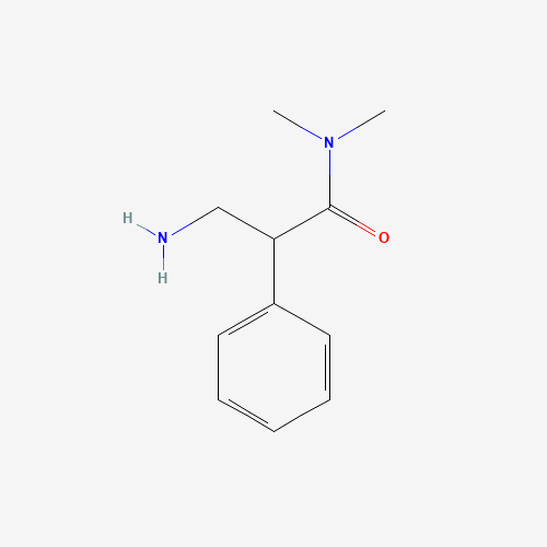 3-amino-N,N-dimethyl-2-phenylpropanamide (CAS: 170687-78-2) - Chemical Structure and Molecular Formula 