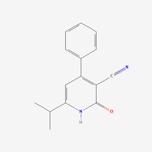 2-oxo-4-phenyl-6-propan-2-yl-1H-pyridine-3-carbonitrile (CAS: 1416146-31-0) - Chemical Structure and Molecular Formula 