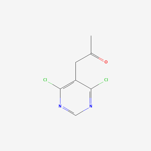 1-(4,6-dichloropyrimidin-5-yl)propan-2-one (CAS: 26035-69-8) - Chemical Structure and Molecular Formula 