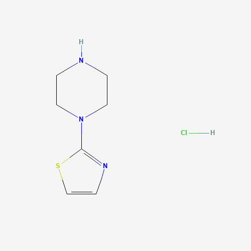 2-piperazin-1-yl-1,3-thiazole;hydrochloride (CAS: 209733-13-1) - Chemical Structure and Molecular Formula 