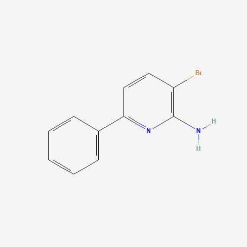 3-bromo-6-phenylpyridin-2-amine (CAS: 1097725-77-3) - Chemical Structure and Molecular Formula 