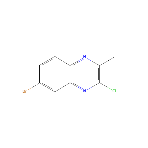 6-bromo-3-chloro-2-methylquinoxaline (CAS: 1392413-56-7) - Chemical Structure and Molecular Formula 