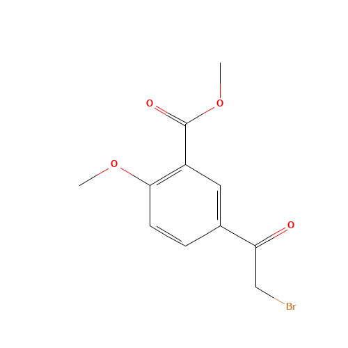 methyl 5-(2-bromoacetyl)-2-methoxybenzoate (CAS: 24085-34-5) - Related Chemical Product