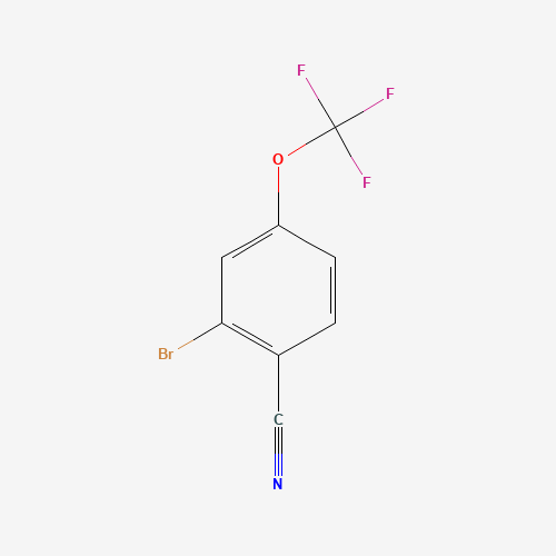 2-bromo-4-(trifluoromethoxy)benzonitrile chemical structure 2-bromo-4-(trifluoromethoxy)benzonitrile (CAS: 1214334-83-4) - Chemical Structure and Molecular Formula