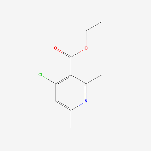 ethyl 4-chloro-2,6-dimethylpyridine-3-carboxylate (CAS: 70271-80-6) - Chemical Structure and Molecular Formula 