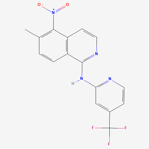 6-methyl-5-nitro-N-[4-(trifluoromethyl)pyridin-2-yl]isoquinolin-1-amine (CAS: 1446113-36-5) - Related Chemical Product