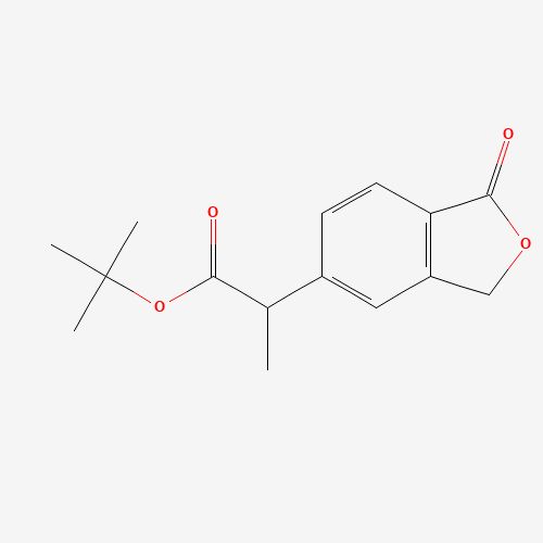 tert-butyl 2-(1-oxo-3H-2-benzofuran-5-yl)propanoate (CAS: 1374574-07-8) - Related Chemical Product