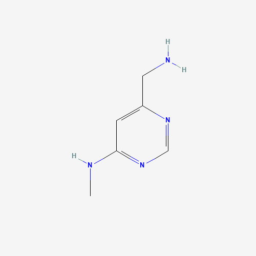 6-(aminomethyl)-N-methylpyrimidin-4-amine (CAS: 1314909-51-7) - Chemical Structure and Molecular Formula 