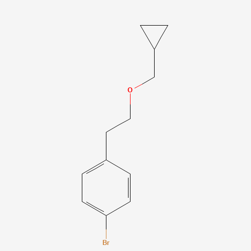 1-bromo-4-[2-(cyclopropylmethoxy)ethyl]benzene (CAS: 913473-08-2) - Chemical Structure and Molecular Formula 