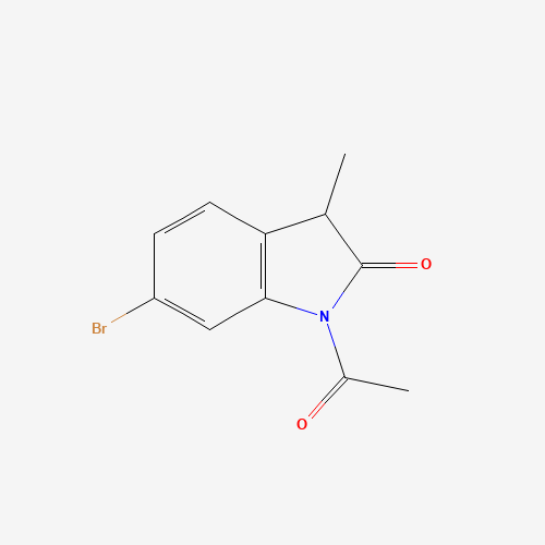 1-acetyl-6-bromo-3-methyl-3H-indol-2-one (CAS: 172426-15-2) - Chemical Structure and Molecular Formula 