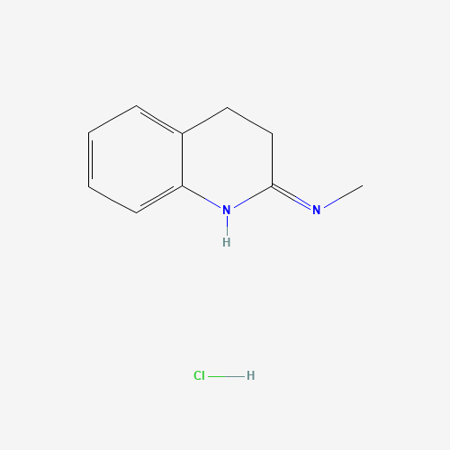 N-methyl-3,4-dihydroquinolin-2-amine;hydrochloride (CAS: 179684-23-2) - Chemical Structure and Molecular Formula 