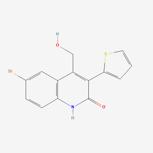 6-bromo-4-(hydroxymethyl)-3-thiophen-2-yl-1H-quinolin-2-one (CAS: 1263052-23-8) - Related Chemical Product