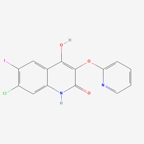7-chloro-4-hydroxy-6-iodo-3-pyridin-2-yloxy-1H-quinolin-2-one (CAS: 1398341-66-6) - Related Chemical Product