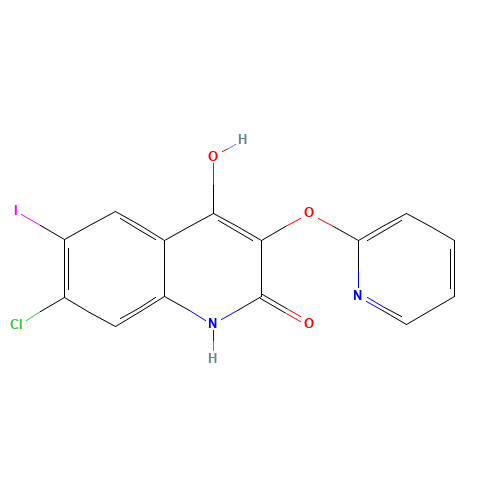 7-chloro-4-hydroxy-6-iodo-3-pyridin-2-yloxy-1H-quinolin-2-one (CAS: 1398341-66-6) - Related Chemical Product